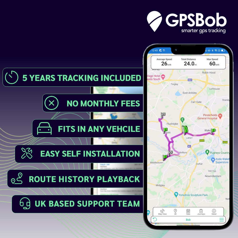 5 Year Two-wire 4G GPS Vehicle Tracker - Australian