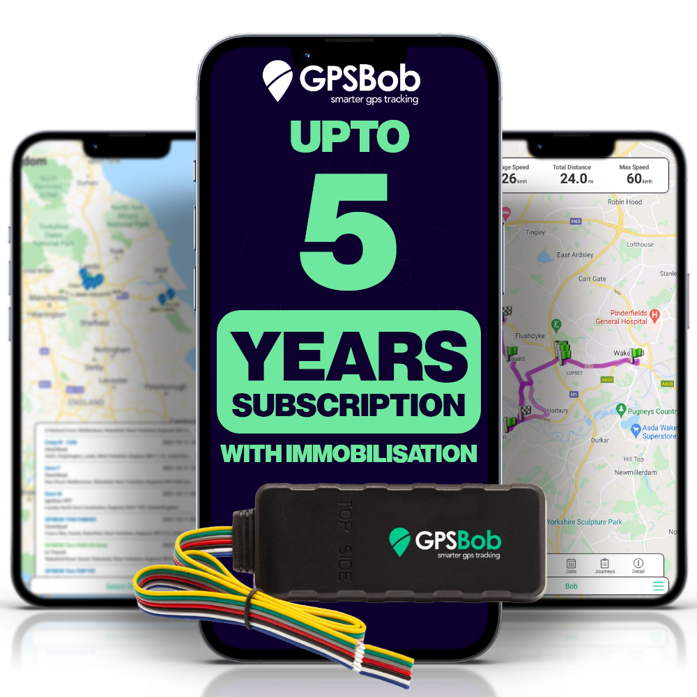 5 Year 4G GPS Vehicle Tracker With Immobilisation