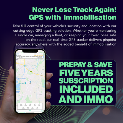 5 Year 4G GPS Vehicle Tracker With Immobilisation